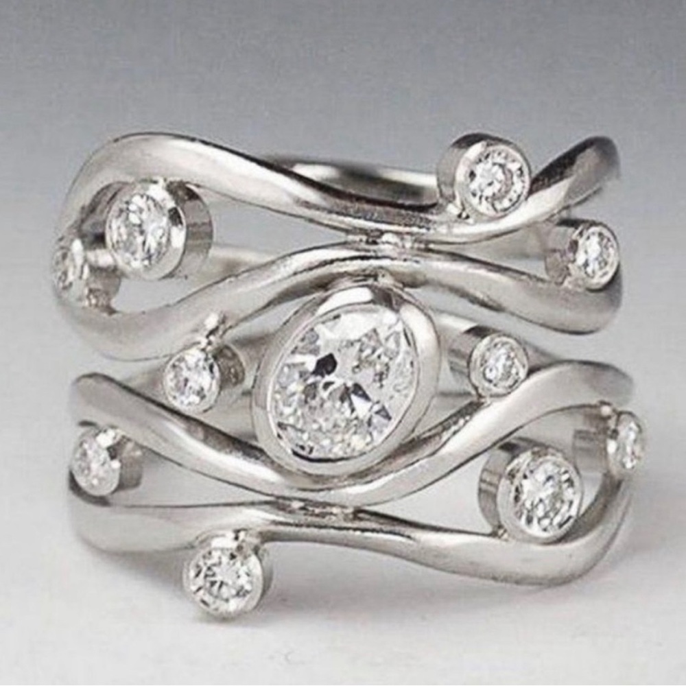 Twisted Diamond Ring